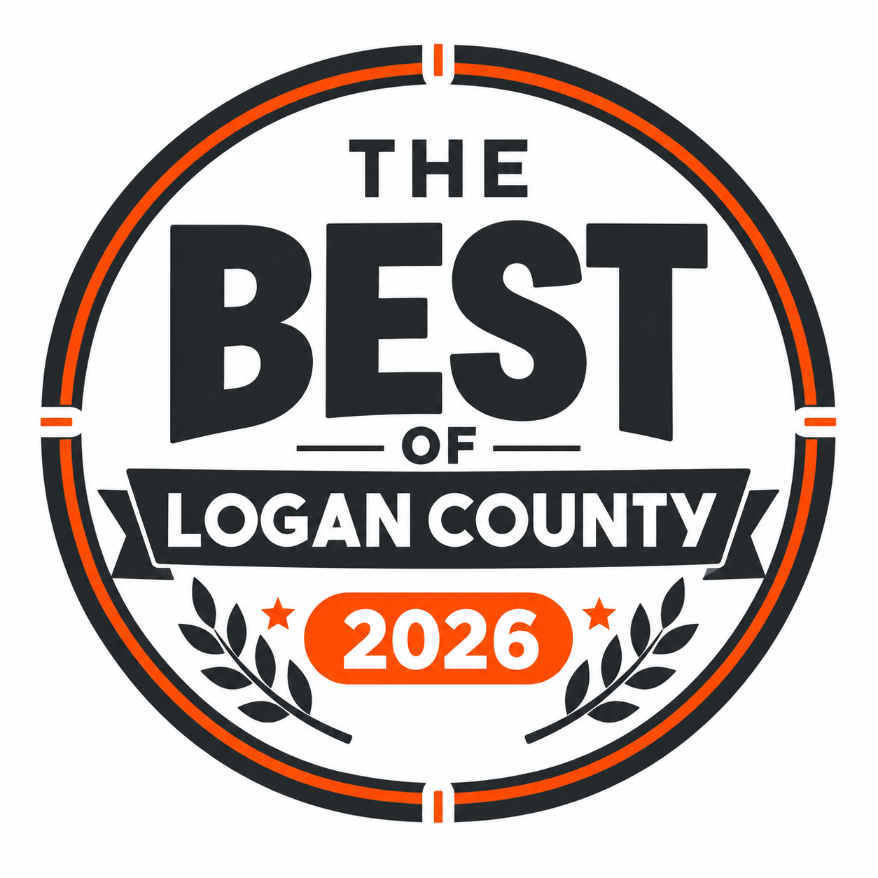 The Best of Logan County 2026 award seal